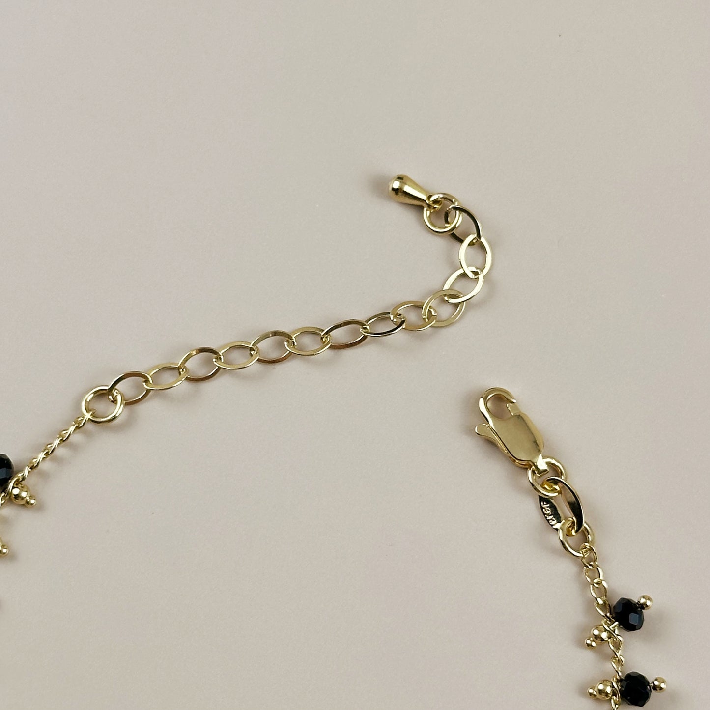 Black Beaded Bracelet for Women - Elegant Statement Jewelry