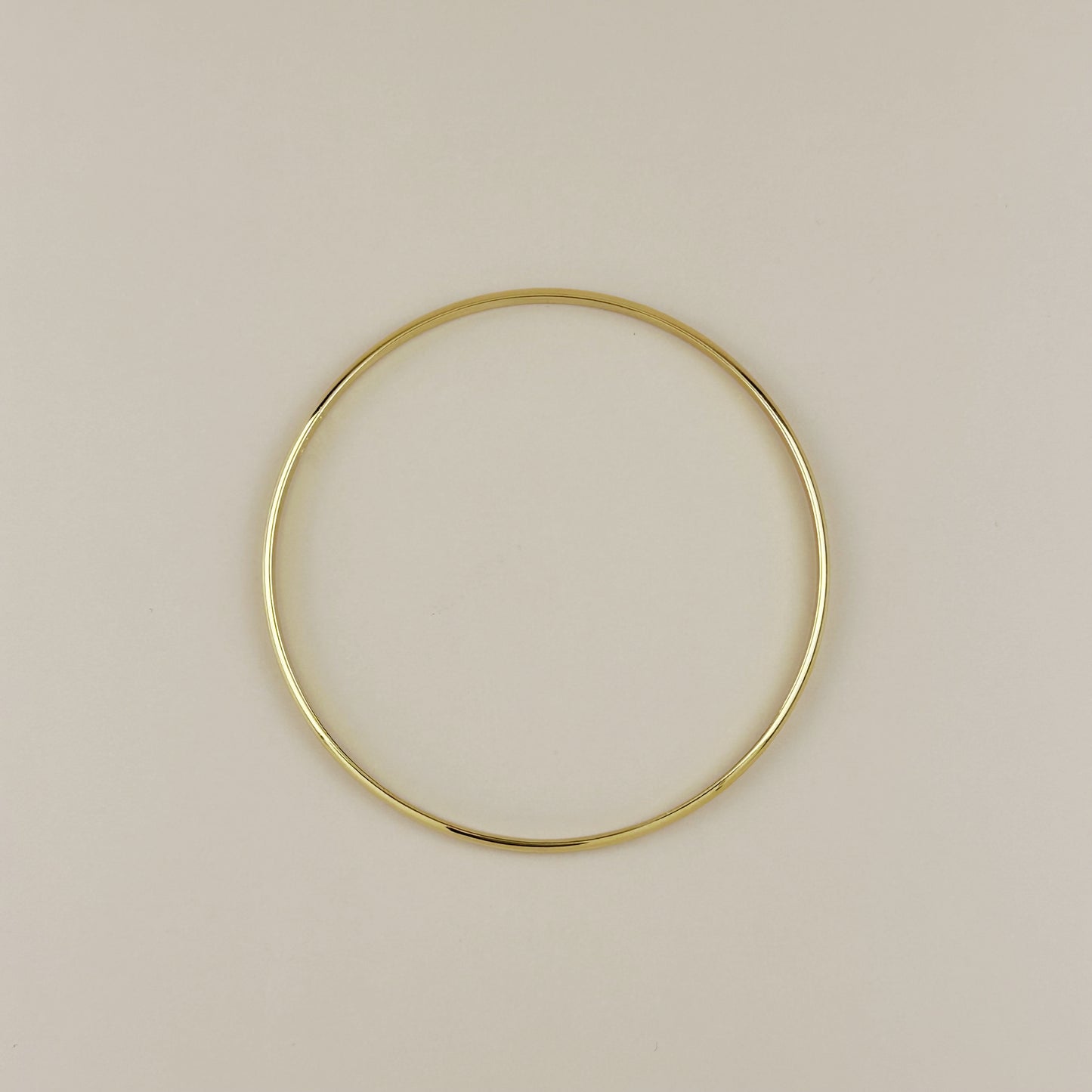 Classic Bangle Bracelet - Smooth Polished 1.8mm Wide Band for Women