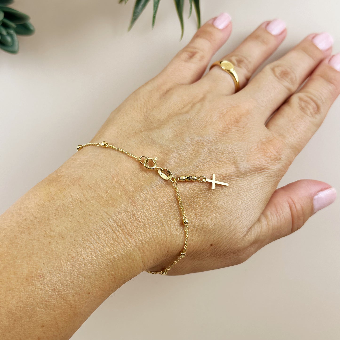 Cross Bracelet for Women - Beaded Religious Jewelry with Faith Charm