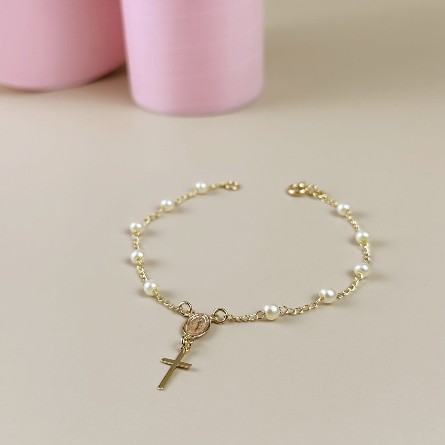 Pearl Rosary Bracelet - Faith Meets Fashion