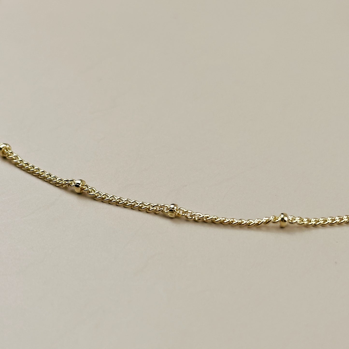 Satellite Chain Necklace - 1mm Thin Layering Chain for Women