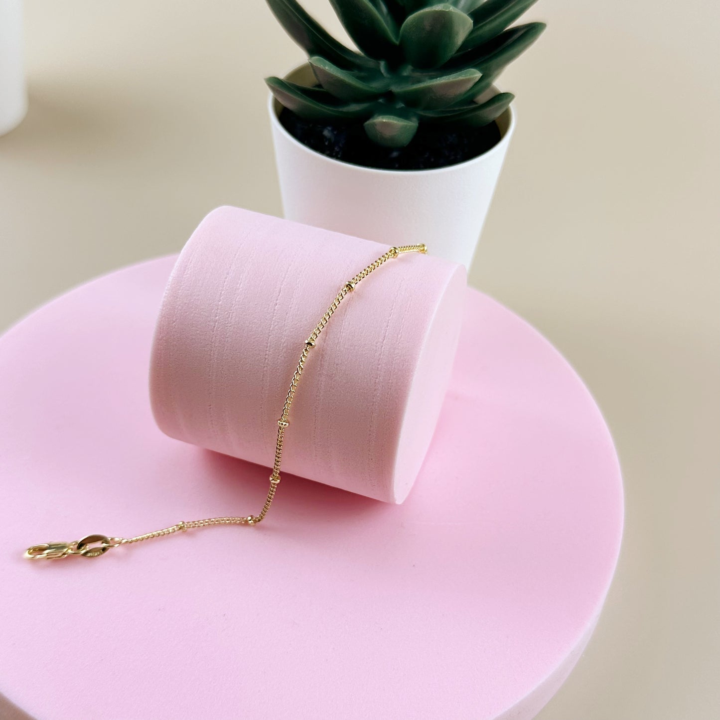 Satellite Chain Bracelet - Minimalist Gold Bracelet for Women