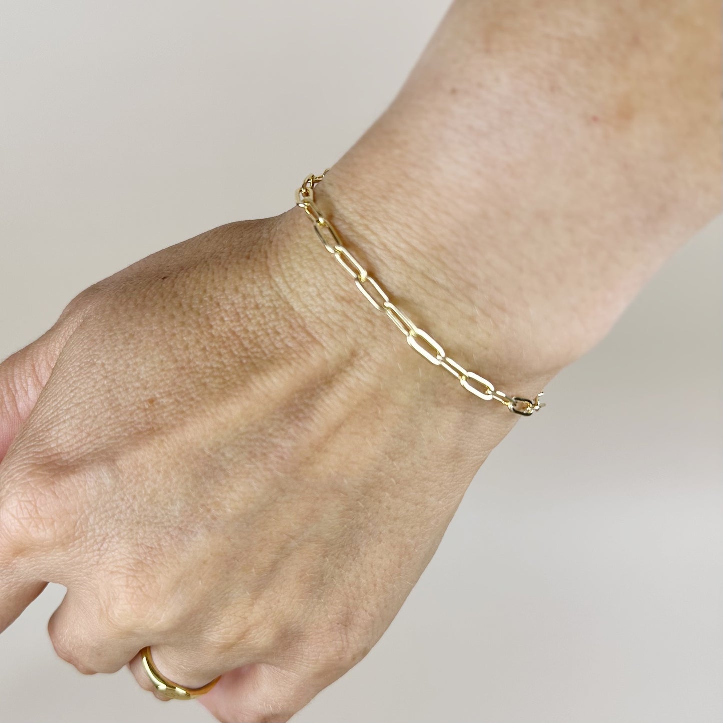 Paperclip Chain Bracelet for Women - Dainty Layering Jewelry