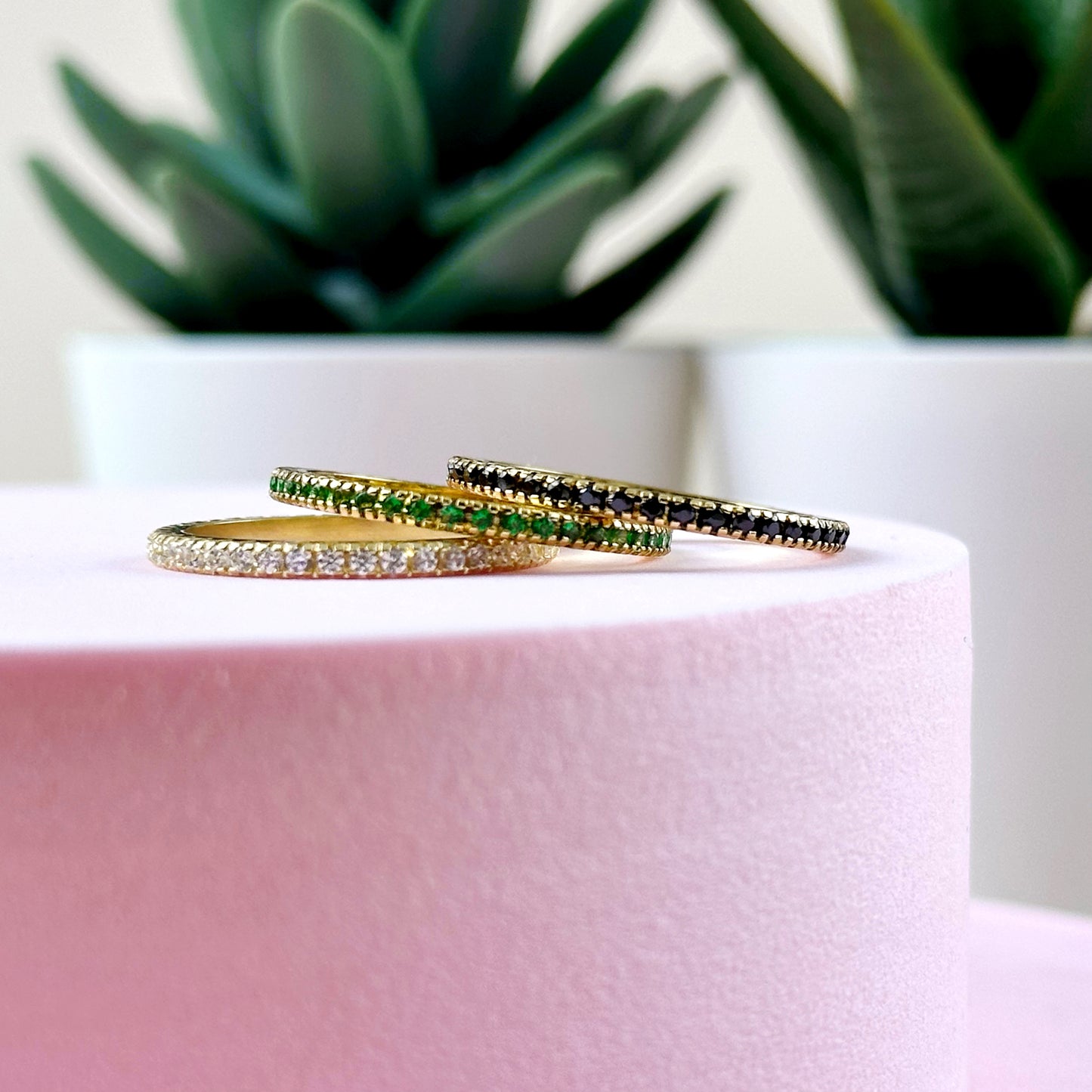 Eternity Ring for Women - Micro CZ Diamond Wedding Band