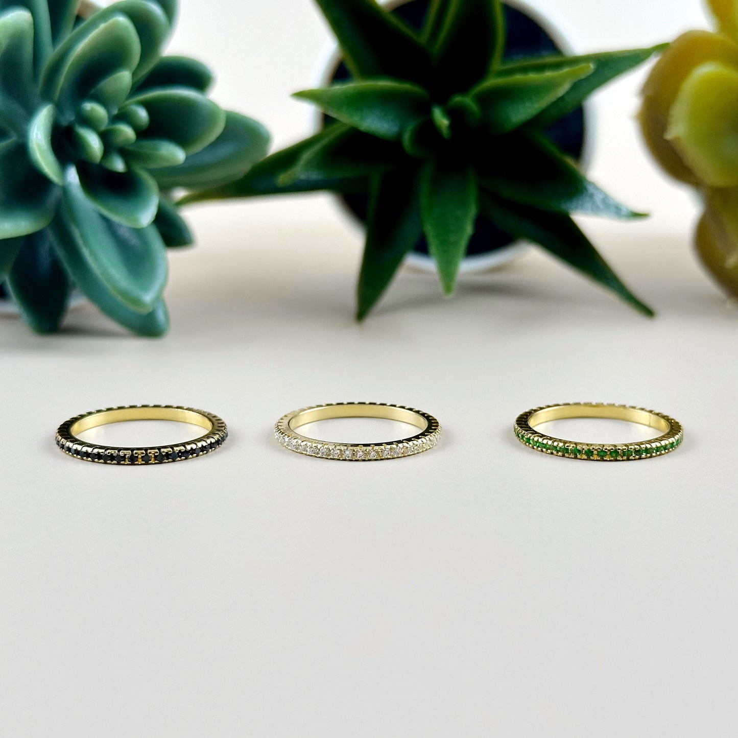 Eternity Ring for Women - Micro CZ Diamond Wedding Band