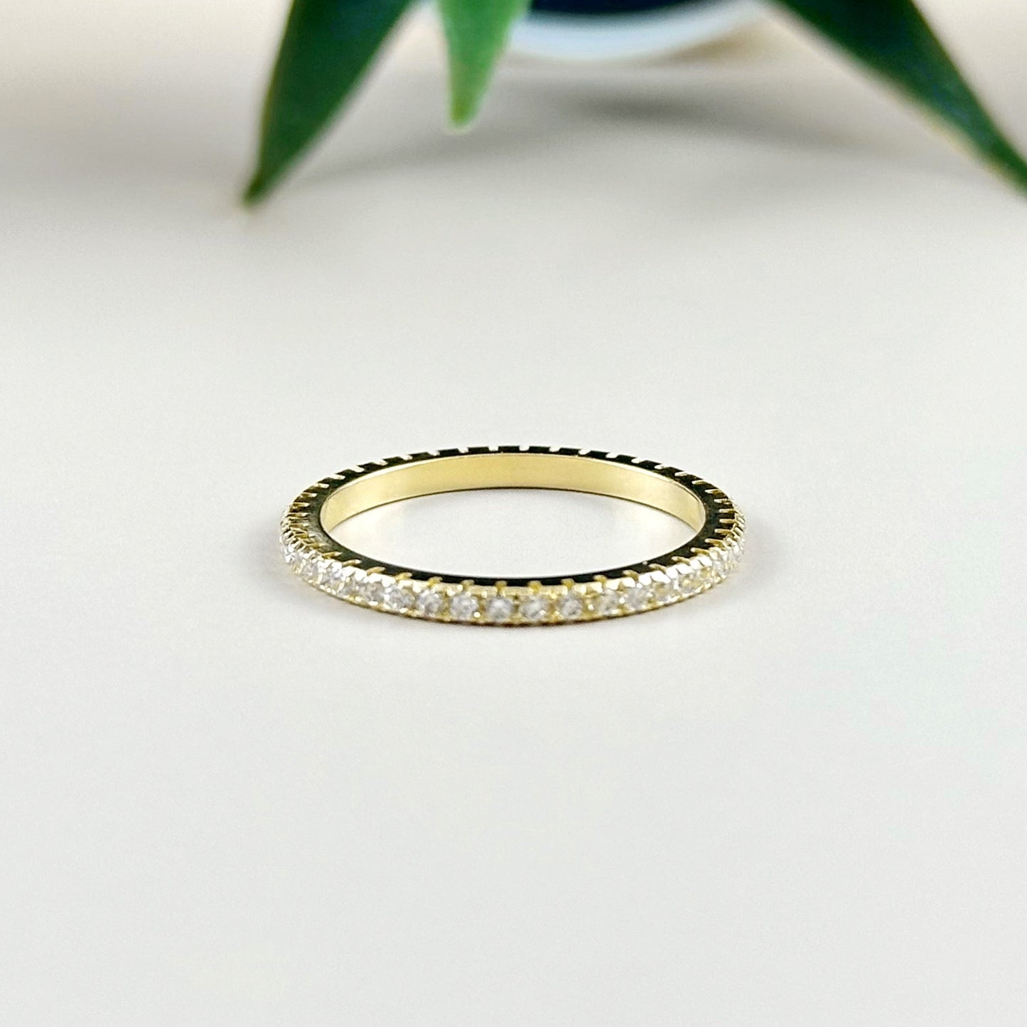 Eternity Ring for Women - Micro CZ Diamond Wedding Band