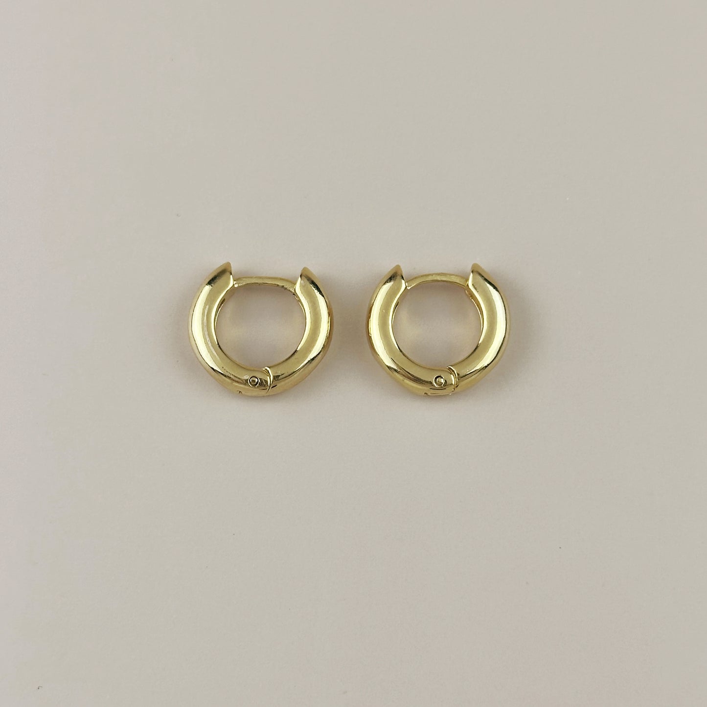 Small Clicker Hoop Earrings - 15mm Everyday Hoops for Women