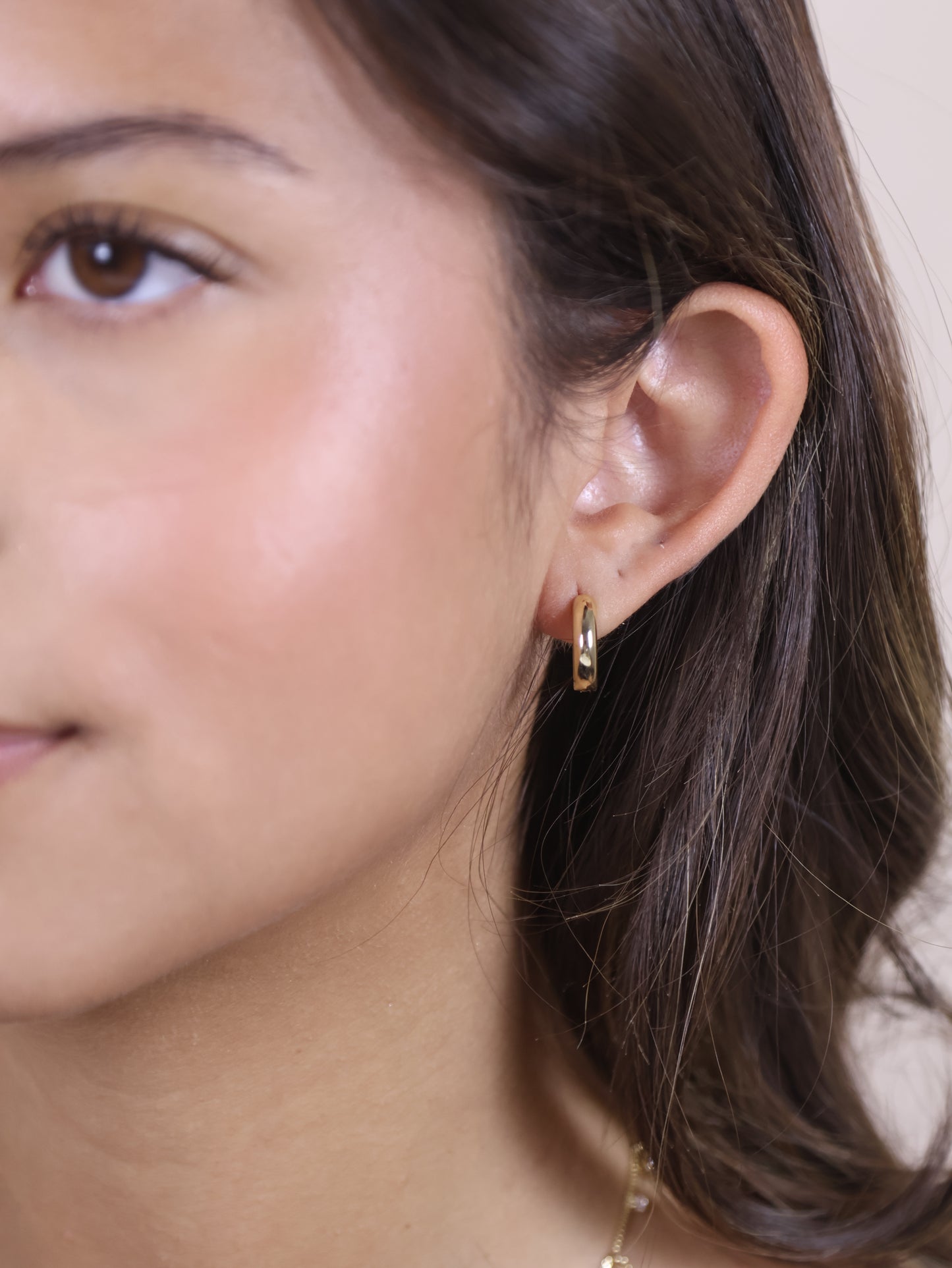 Small Clicker Hoop Earrings - 15mm Everyday Hoops for Women