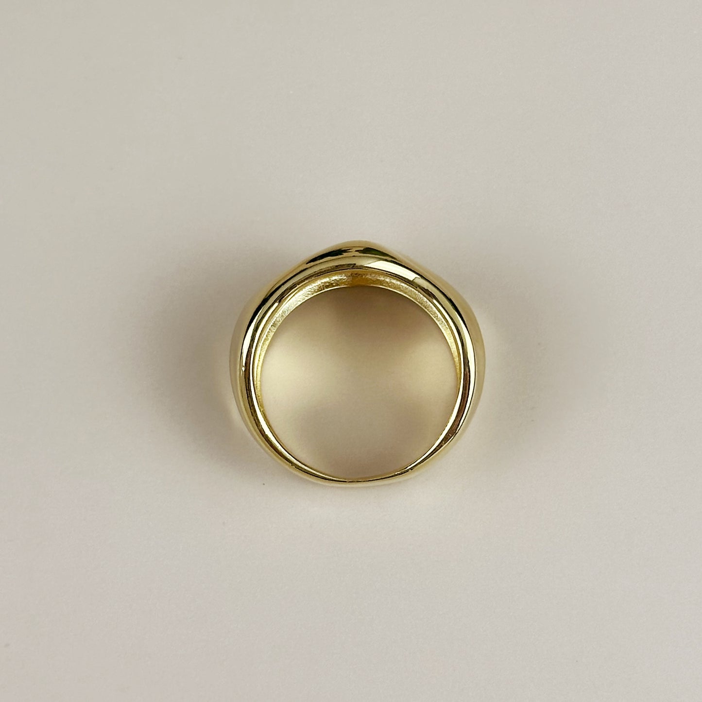 Wide Band Ring for Women - Chunky Statement Crumpled Design
