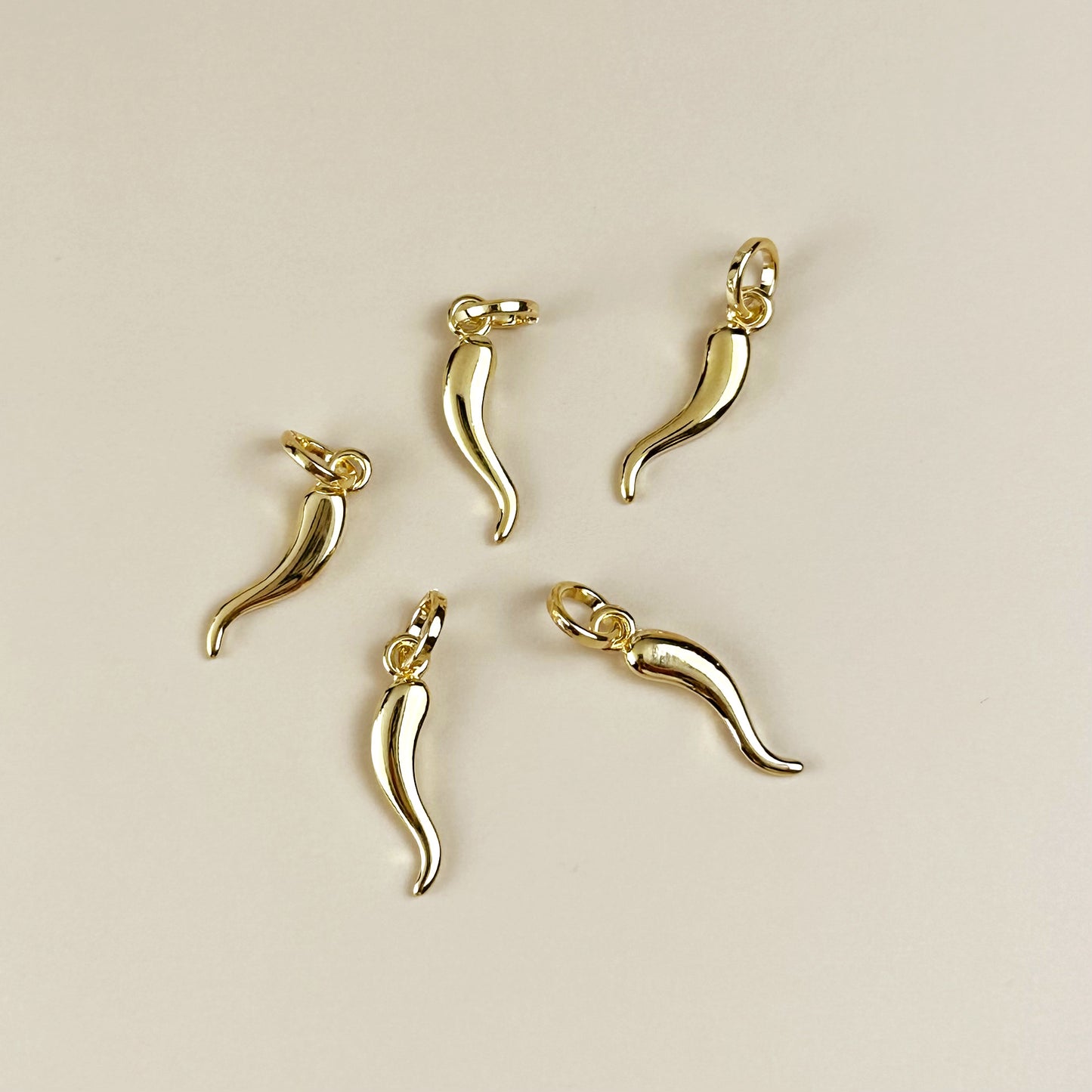 Italian Horn Pendant - Cornicello Charm Necklace