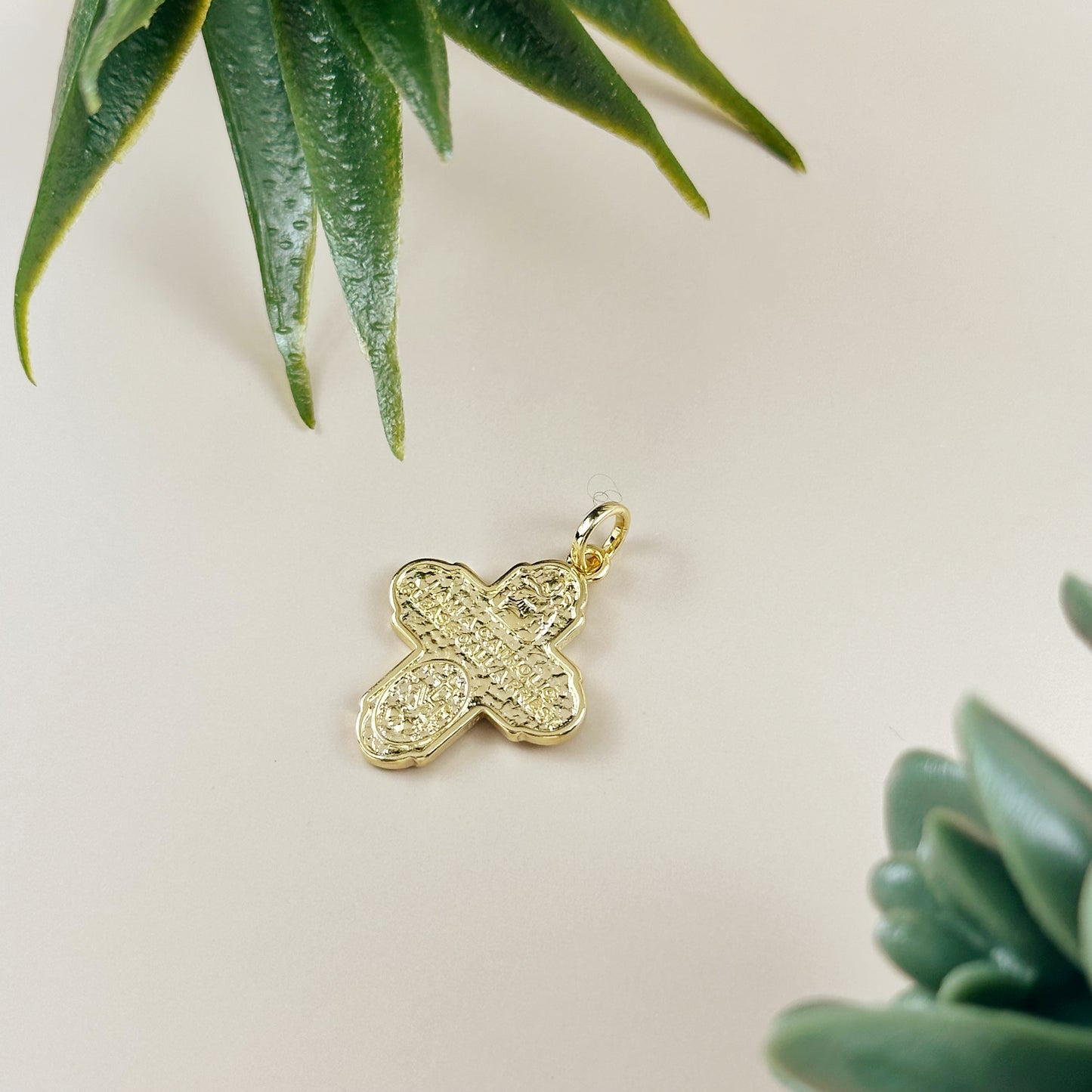 Stunning Double-Sided Catholic Cross Pendant