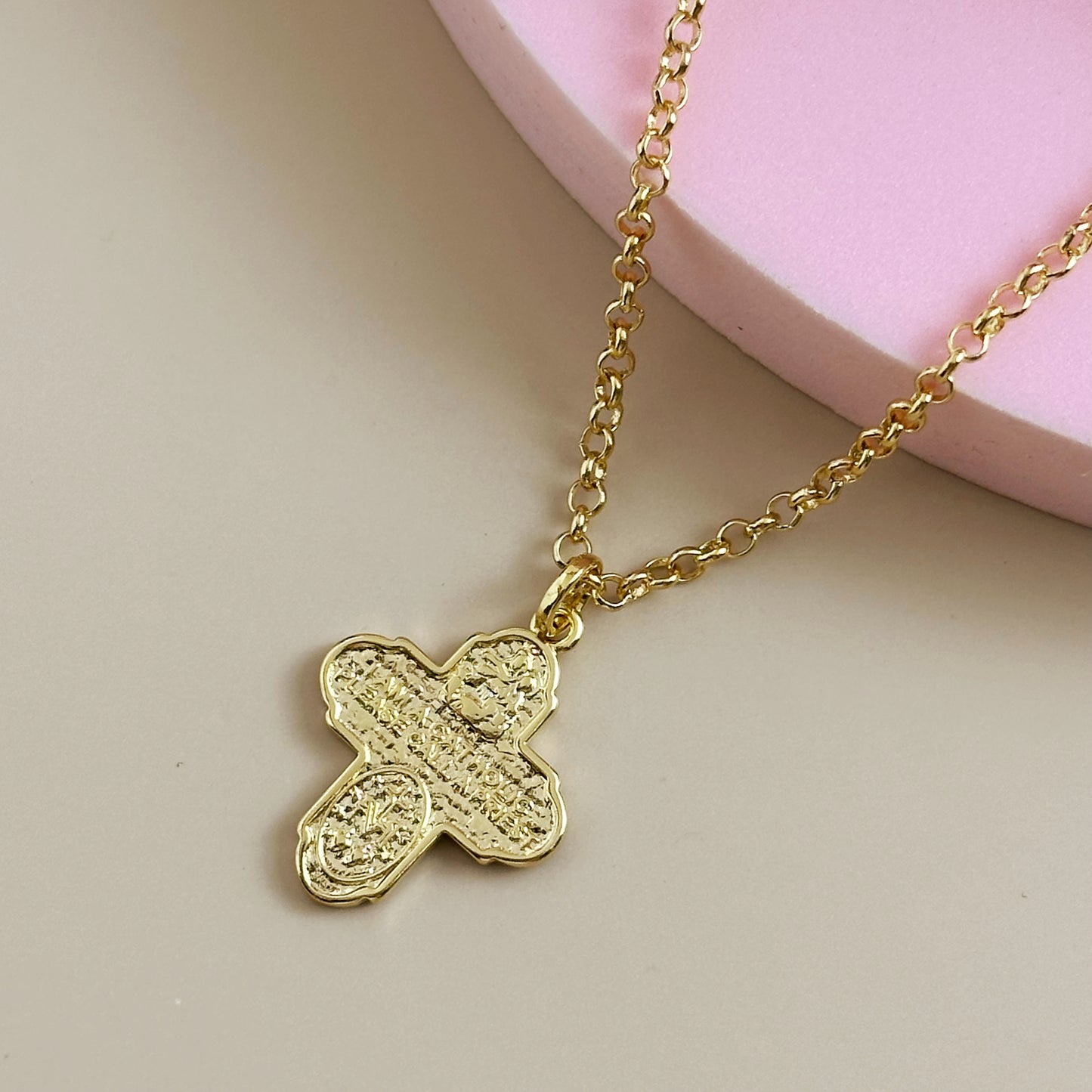 Stunning Double-Sided Catholic Cross Pendant
