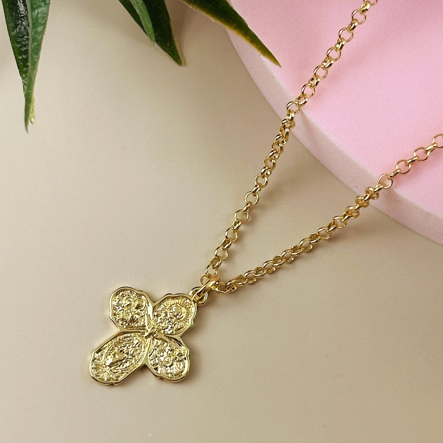 Stunning Double-Sided Catholic Cross Pendant