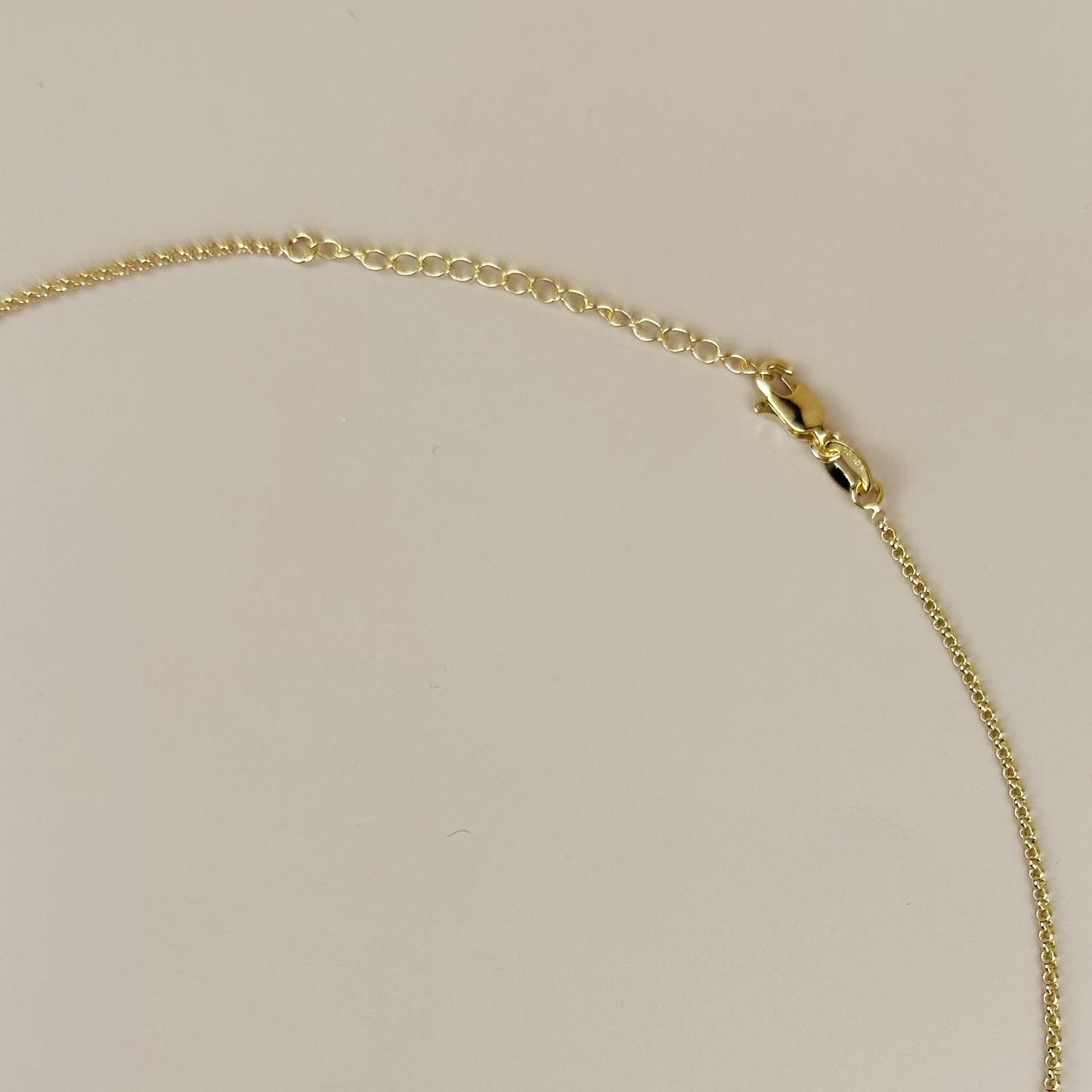 18K Gold Filled Lariat Necklace with CZ - Minimalist Y-Chain for Women
