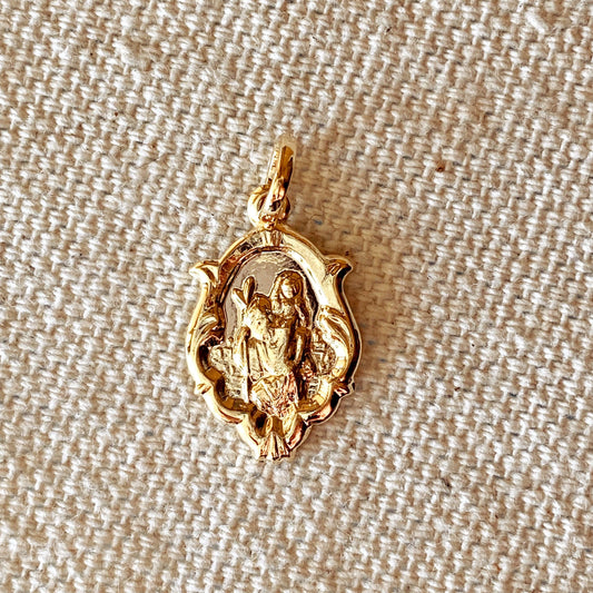 GoldFi 18k Gold Filled Saint Christopher Pendant