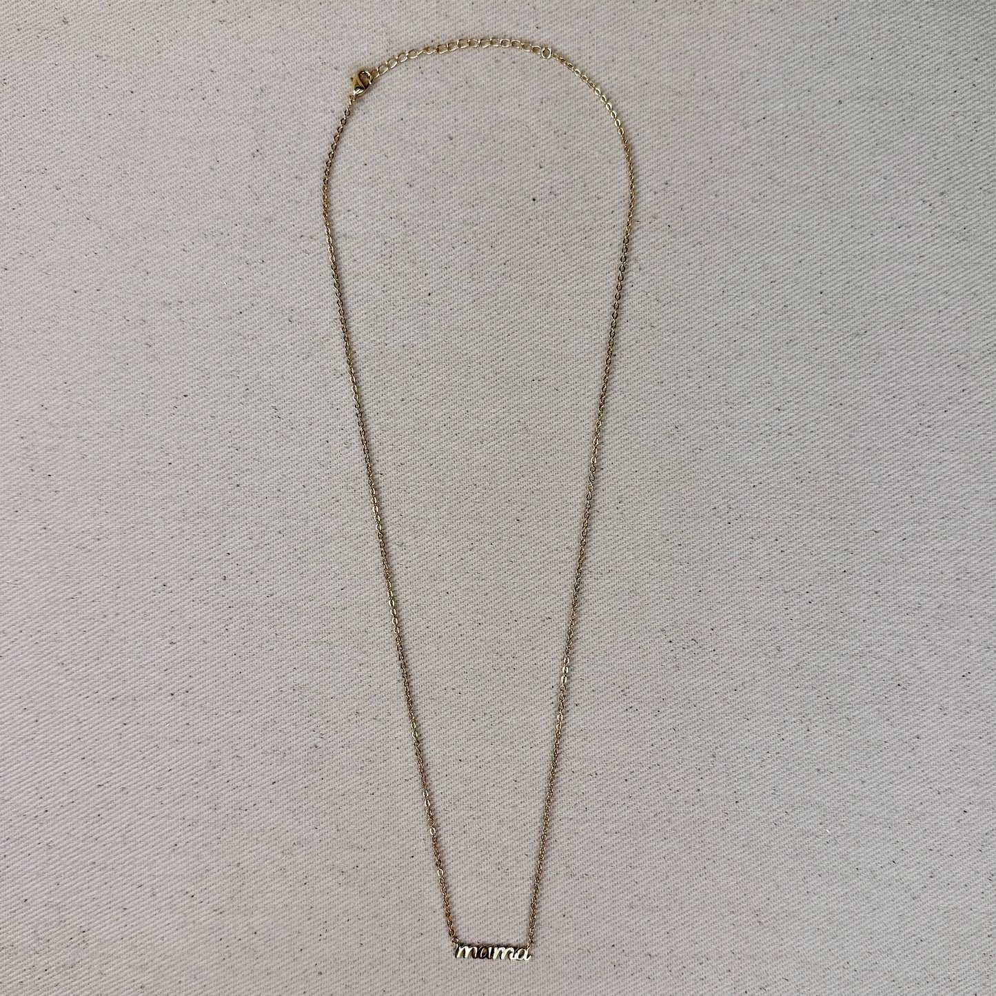 Mama Necklace - Script Pendant Mother's Day Gift | Gold Mom Jewelry