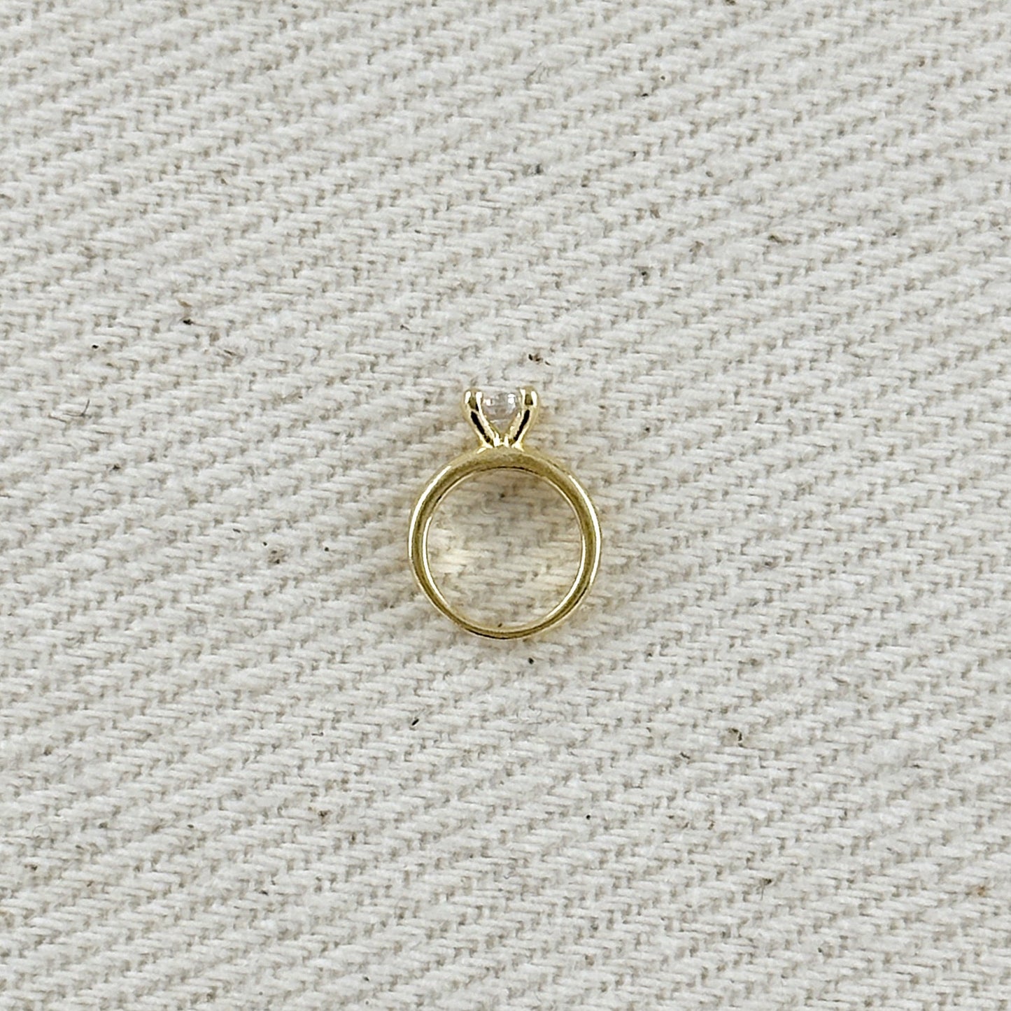 18k Gold Filled Mini Diamond Ring Pendant