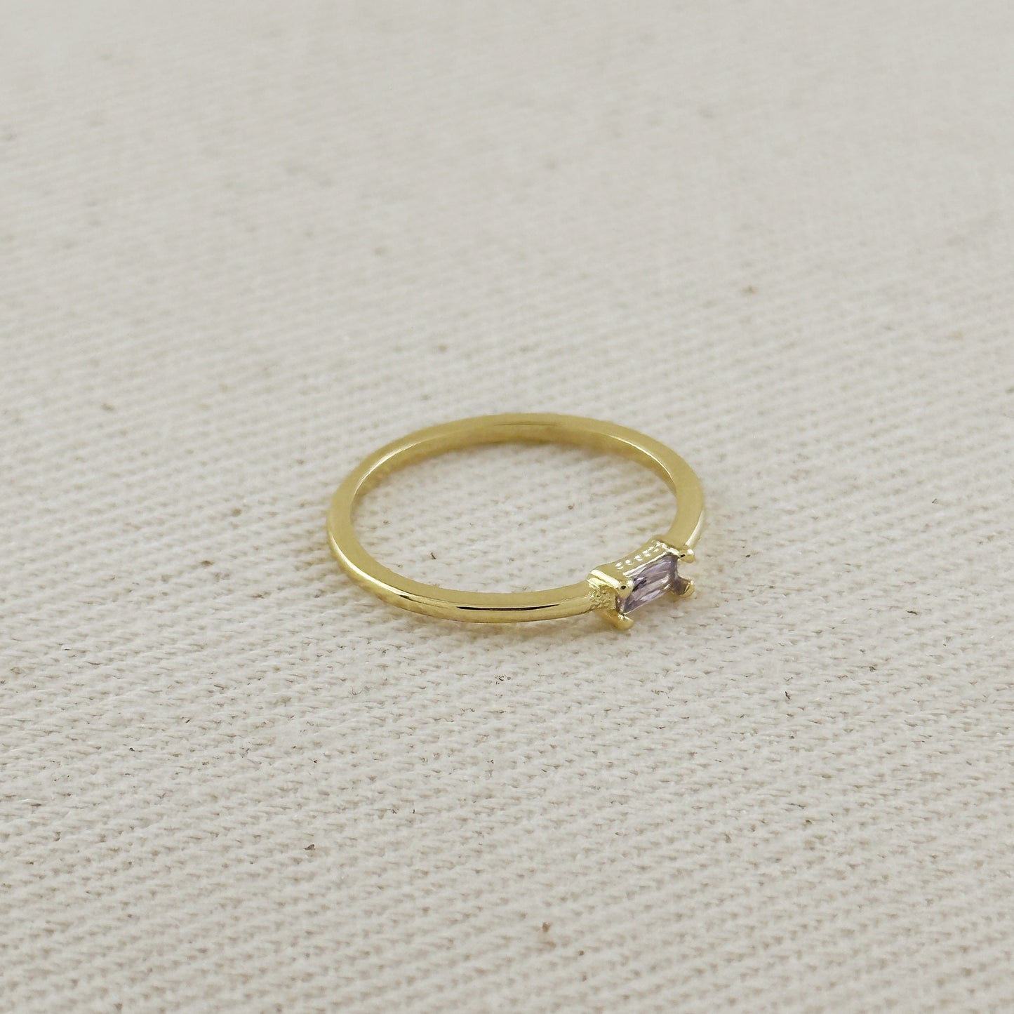 Birthstone Ring - Personalized CZ Stone Ring for Women | All 12 Months Available
