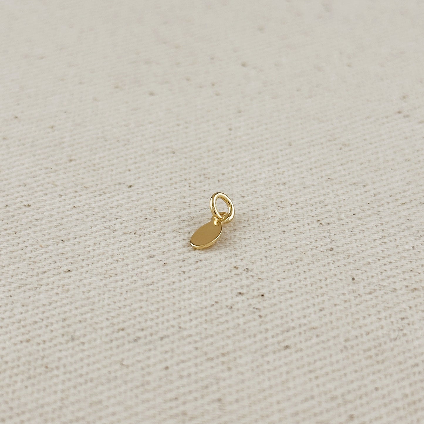 18k Gold Filled Blank Ellipse Tag Findings