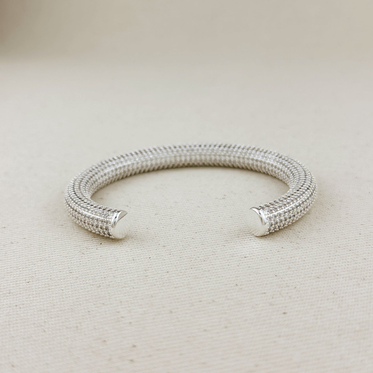 18k Gold Filled Iced Arm Cuff Bracelet