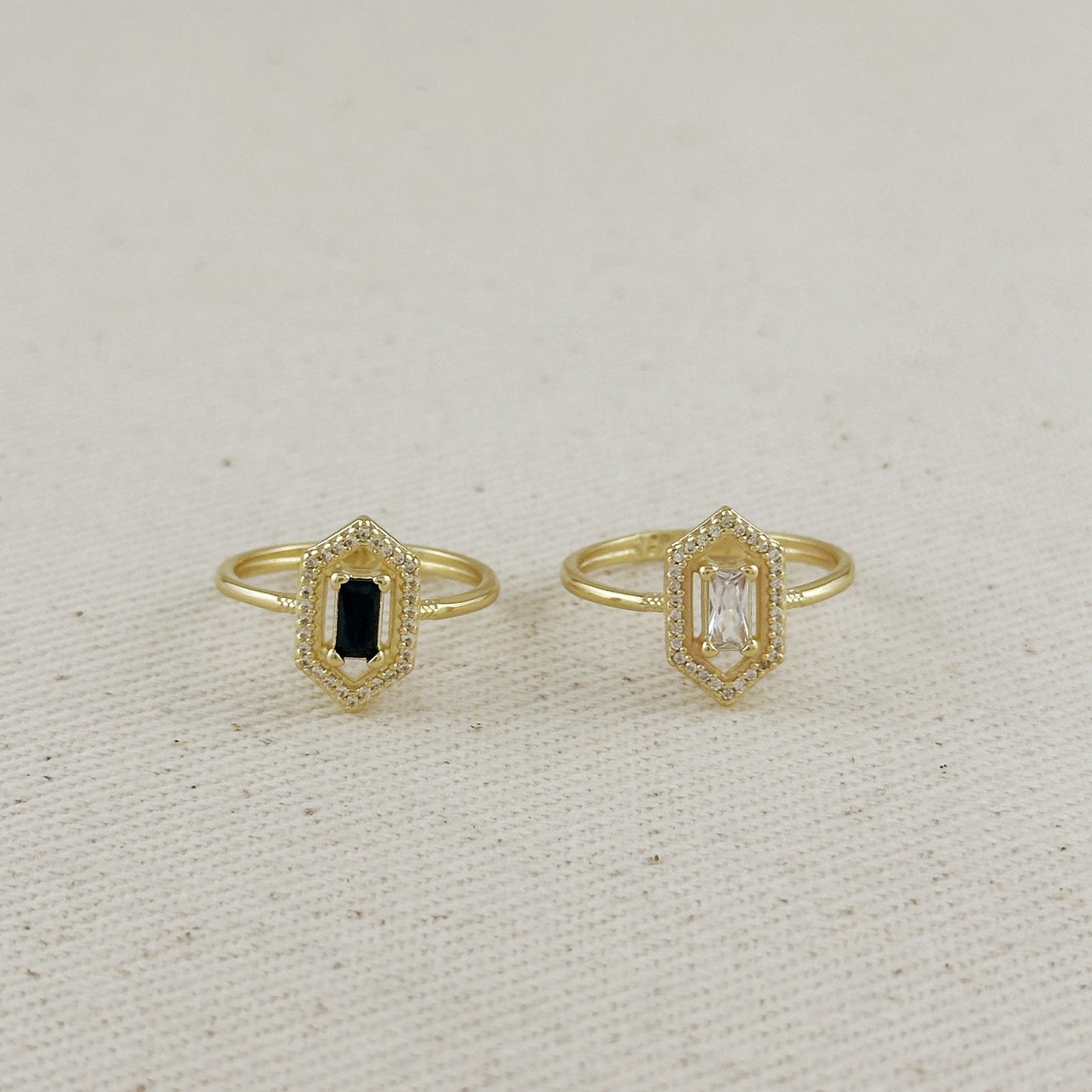 Elegant Baguette CZ Ring - Modern Statement Ring for Women