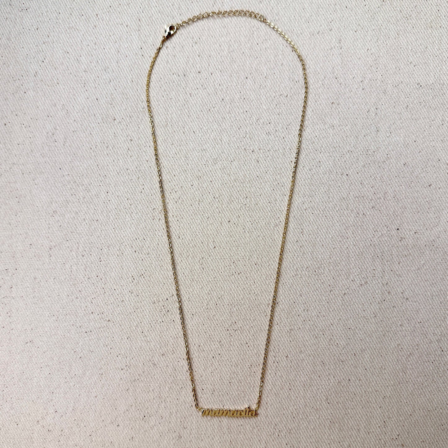 Mamacita Necklace 18K Gold Filled - Script Name Necklace for Women | Layering Chain
