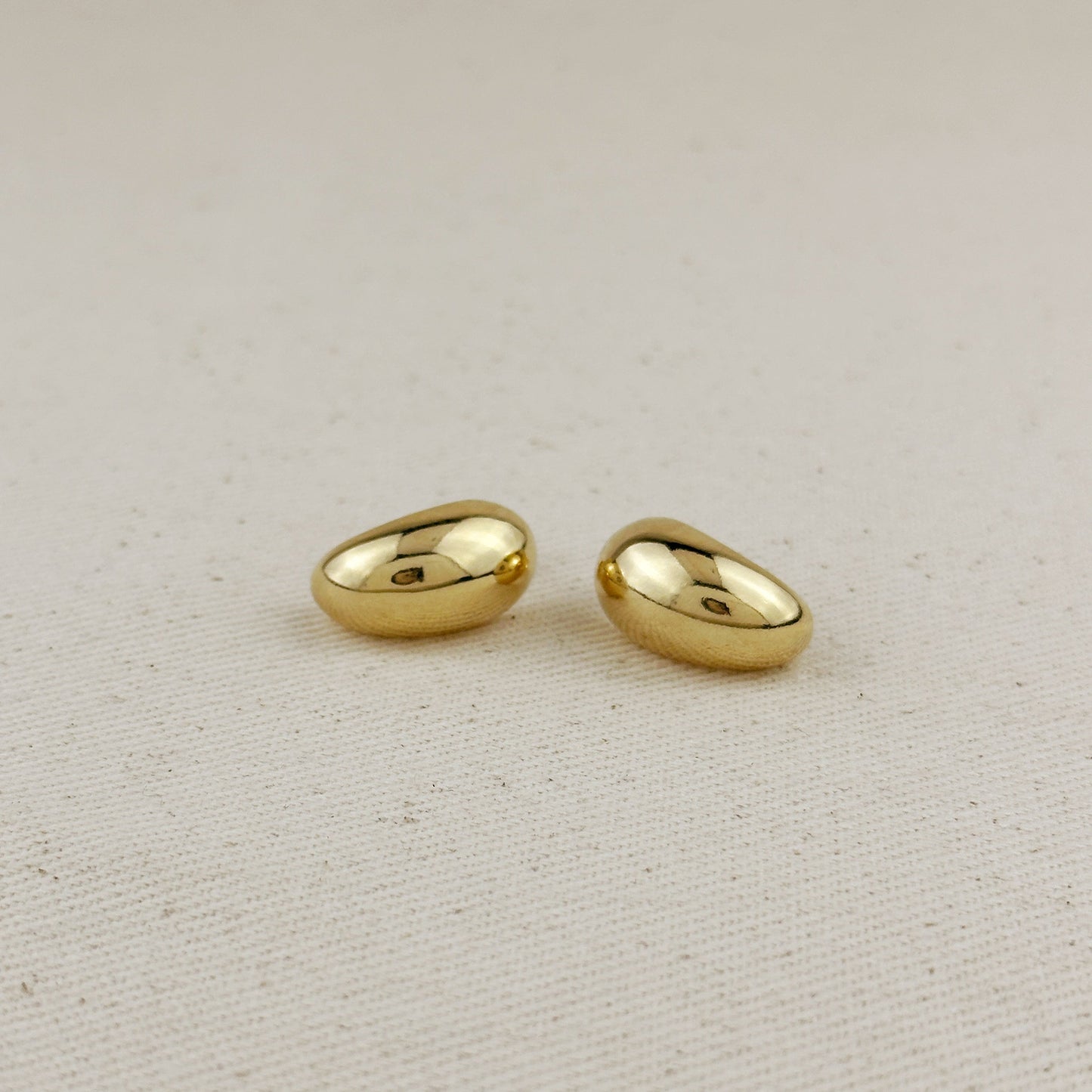 Dome Earrings for Women - Medium Size Statement Hoops | Hypoallergenic Daily Wear Jewelry