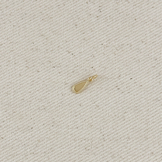 18k Gold Filled Teardrop Tag Findings