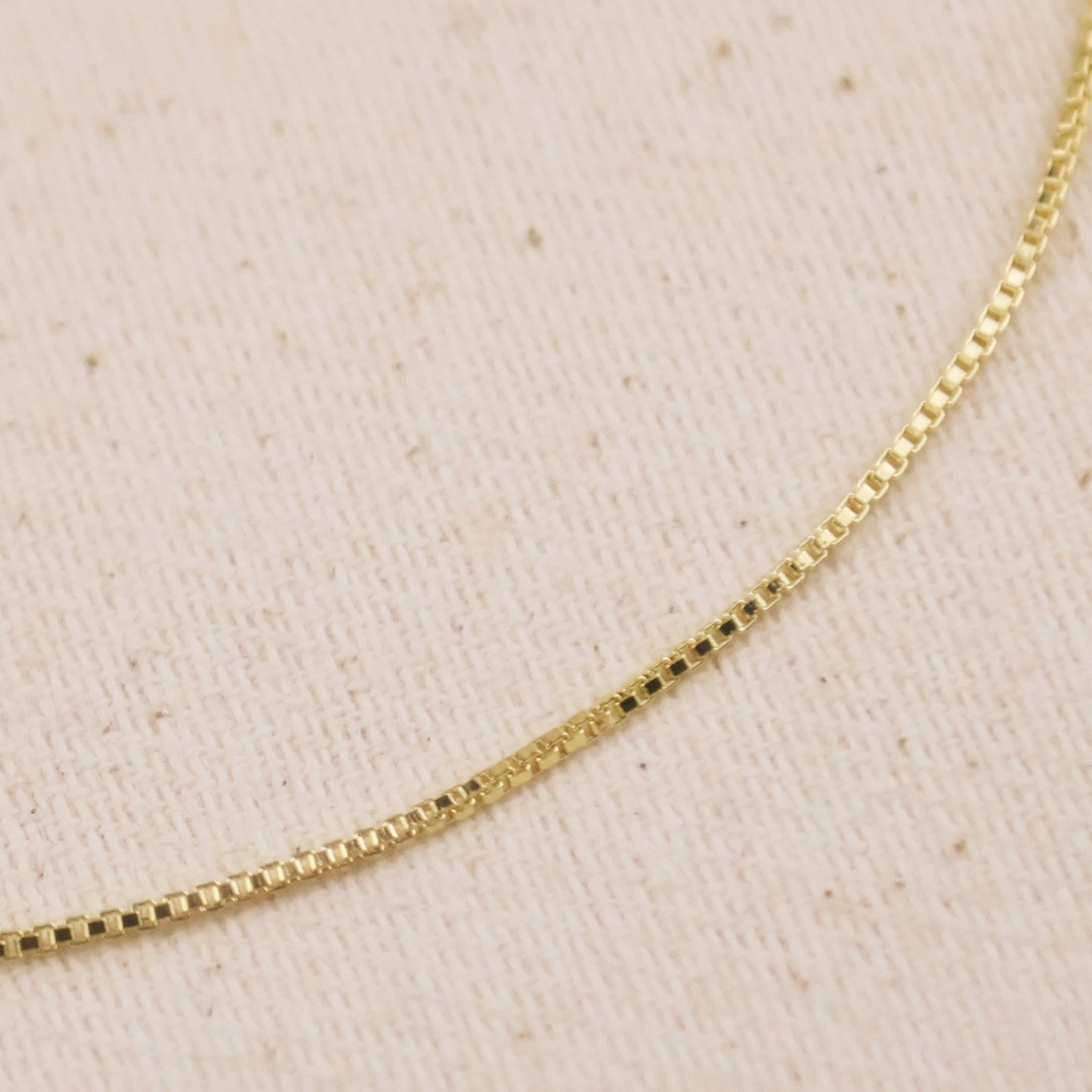 Delicate Anklet - Thin Box Chain Ankle Bracelet for Women