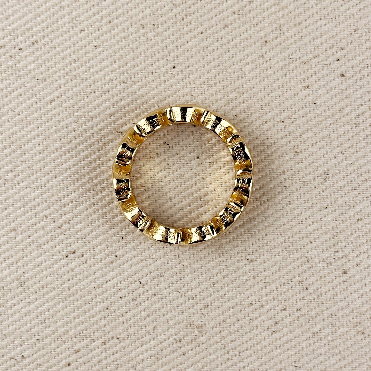 Colored CZ Wave Eternity Band Ring - Modern Statement Ring for Women