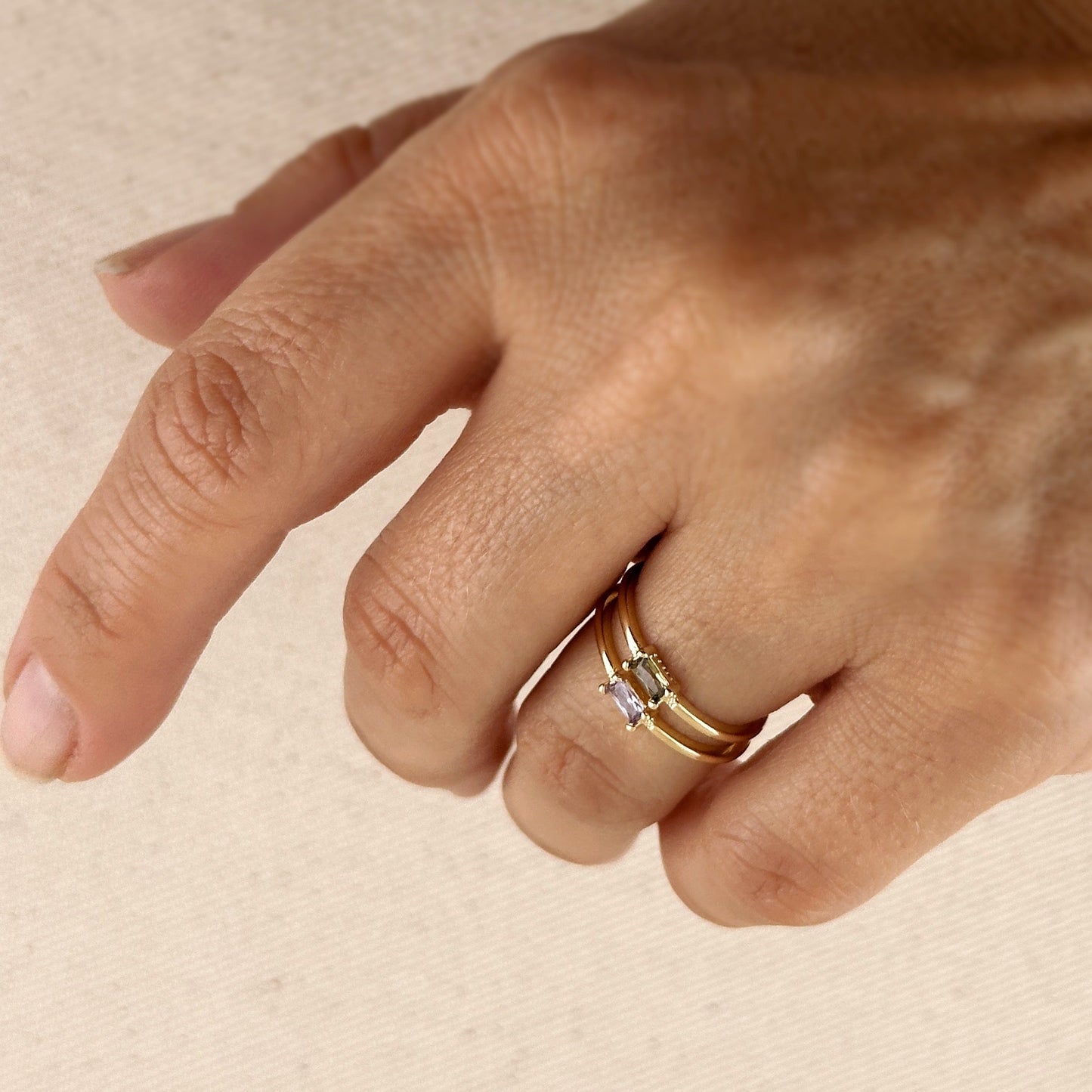 Birthstone Ring - Personalized CZ Stone Ring for Women | All 12 Months Available
