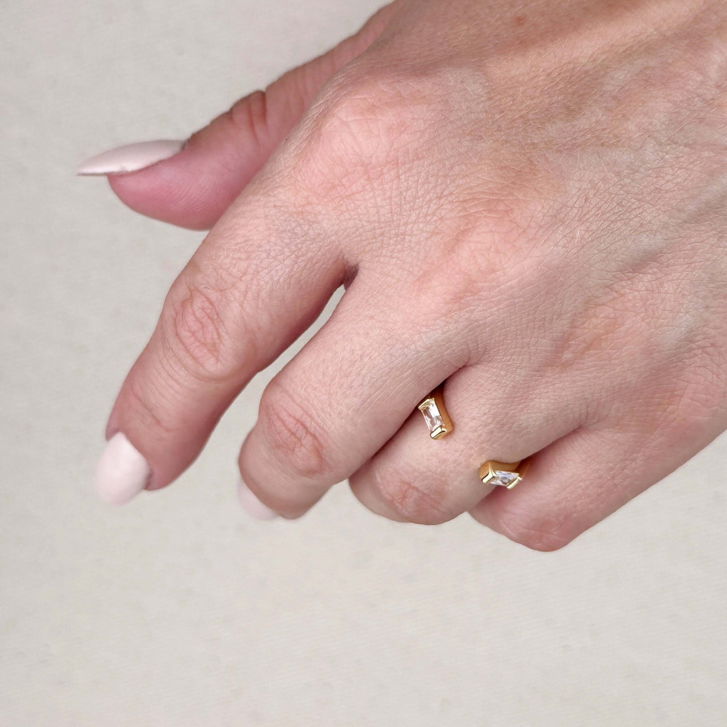 Baguette CZ Band Ring | AAAAA Quality | Stackable Ring for Women