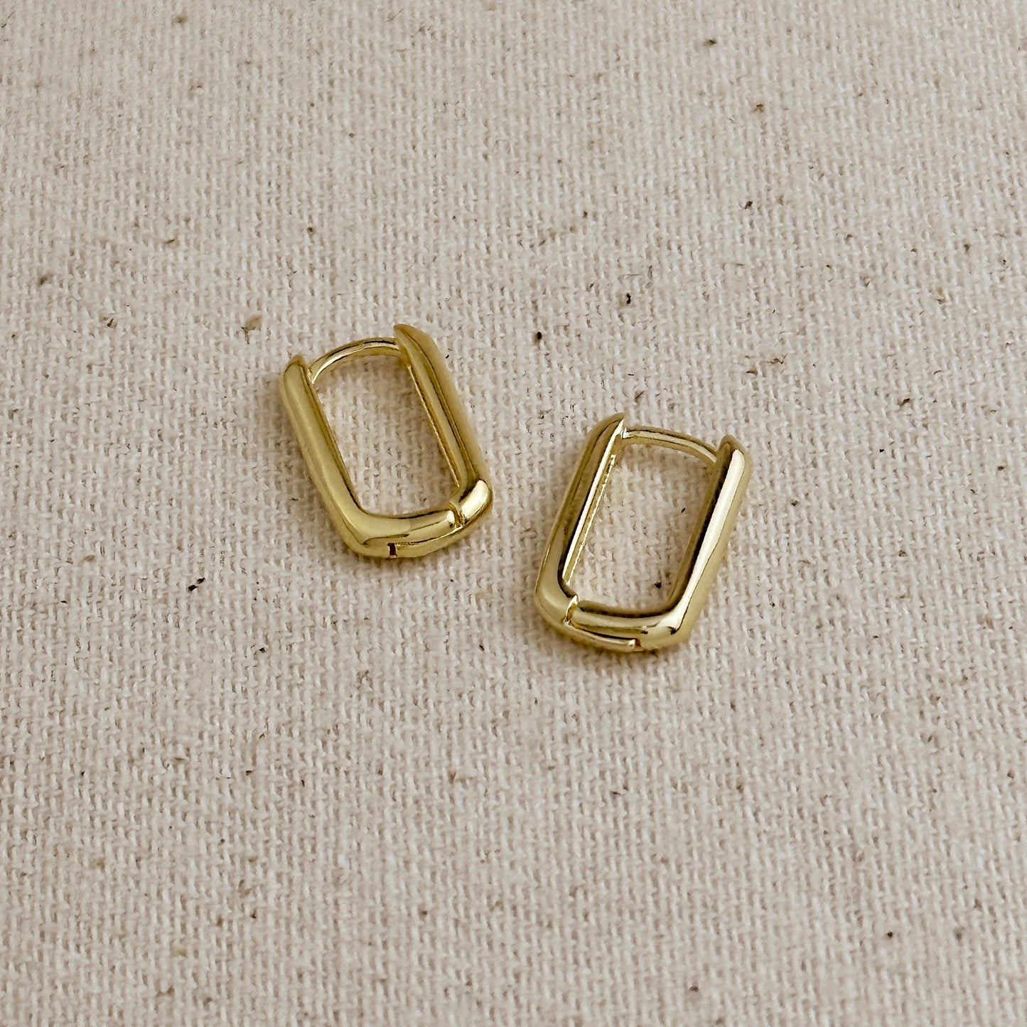 Oblong Hoop Earrings - Modern Minimalist Earrings for Women