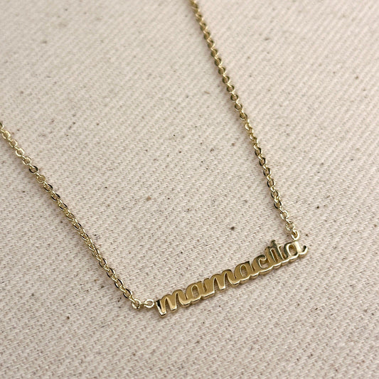 Mamacita Necklace 18K Gold Filled - Script Name Necklace for Women | Layering Chain