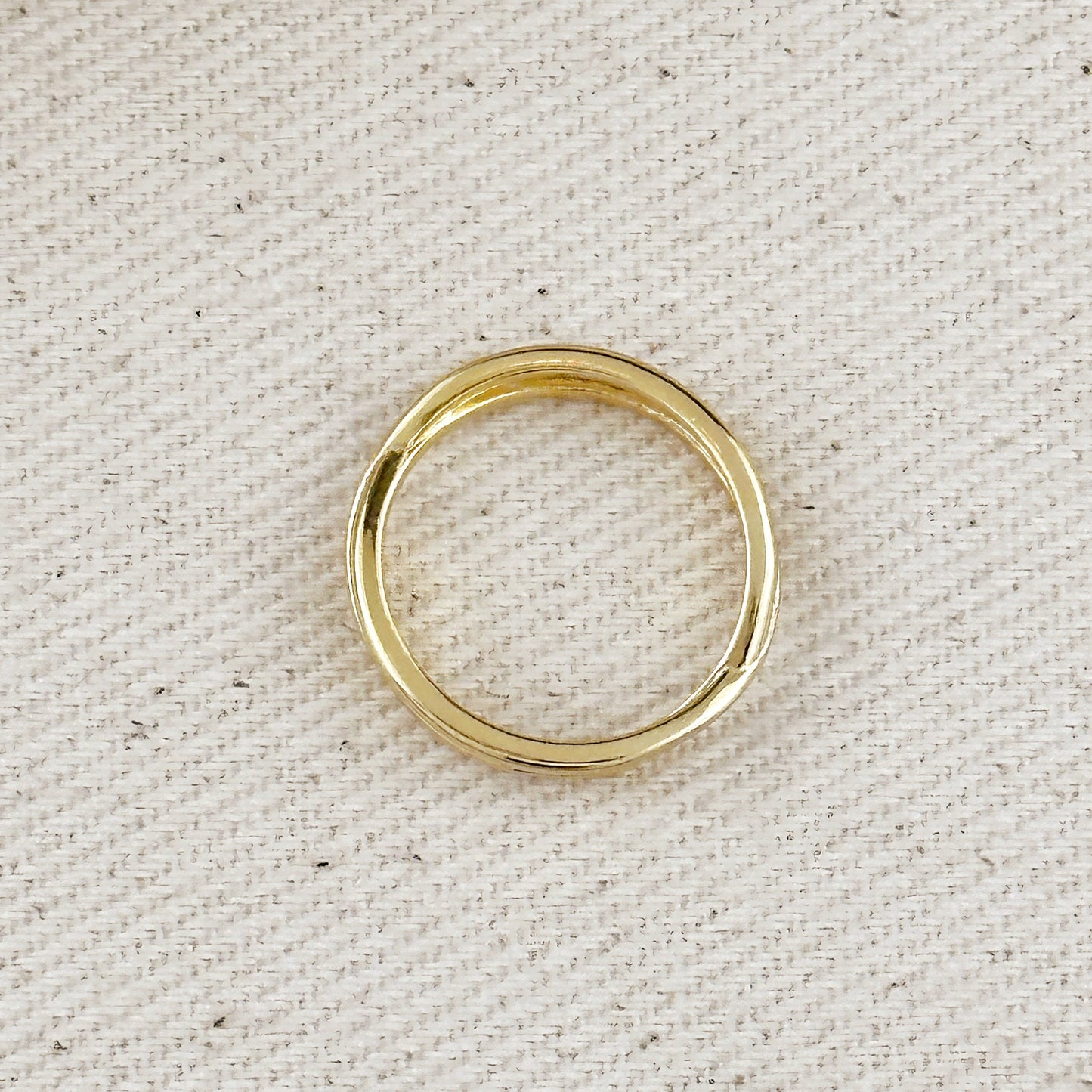 Minimalist X Ring - Modern Geometric Statement Ring for Women