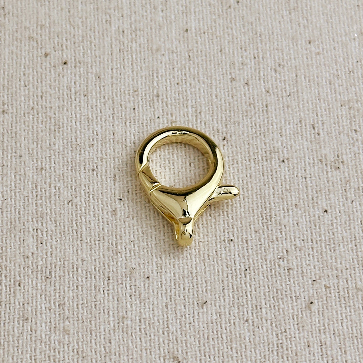 18k Gold Filled 20mm Round Lobster Claw Clasp
