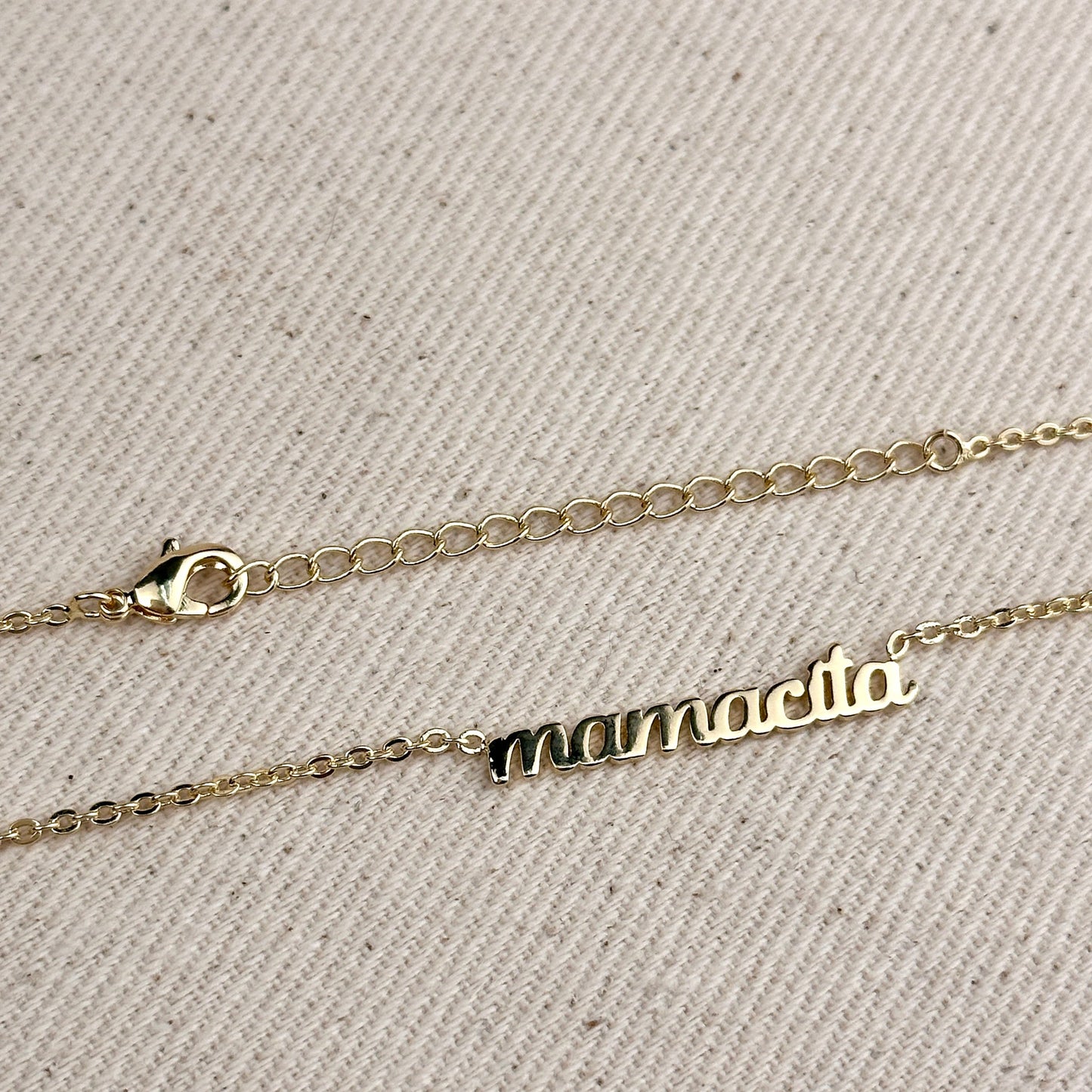 Mamacita Necklace 18K Gold Filled - Script Name Necklace for Women | Layering Chain