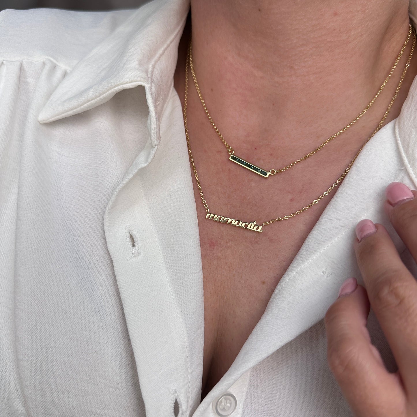 Mamacita Necklace 18K Gold Filled - Script Name Necklace for Women | Layering Chain