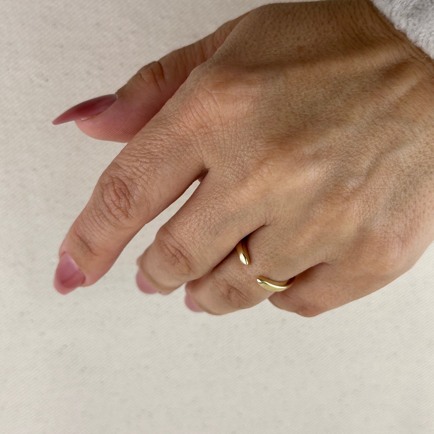 18k Gold Filled Open Top Stackable Ring