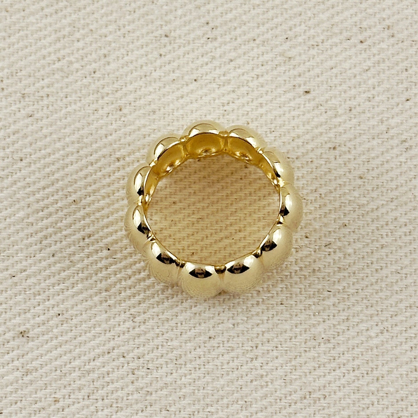 Oversized Scalloped Ring for Women | Statement Ring | Vintage Art Deco Style Ring