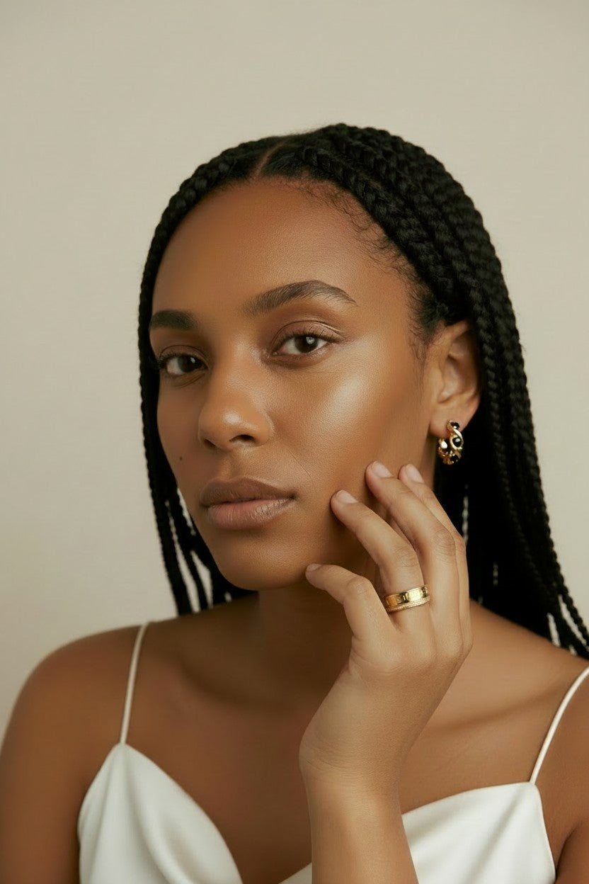 18k Gold Filled Infinity CZ C-Hoop Earrings | Choose Your Color