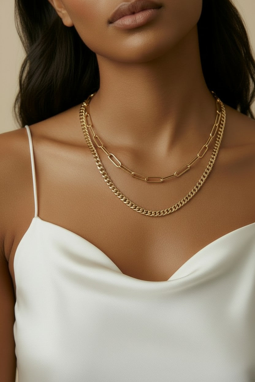 18k Gold Filled Miami Cuban Chain Necklace | 5mm Bold Statement