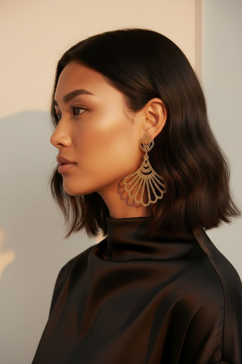 Fanned Drops Earrings
