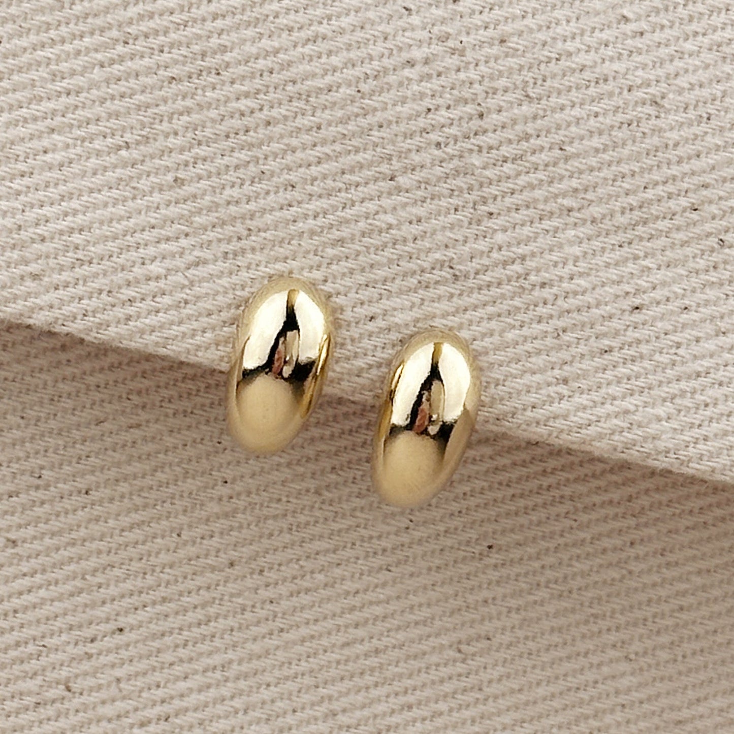 Curved Stud Earrings for Women - Modern Minimalist Arc Studs