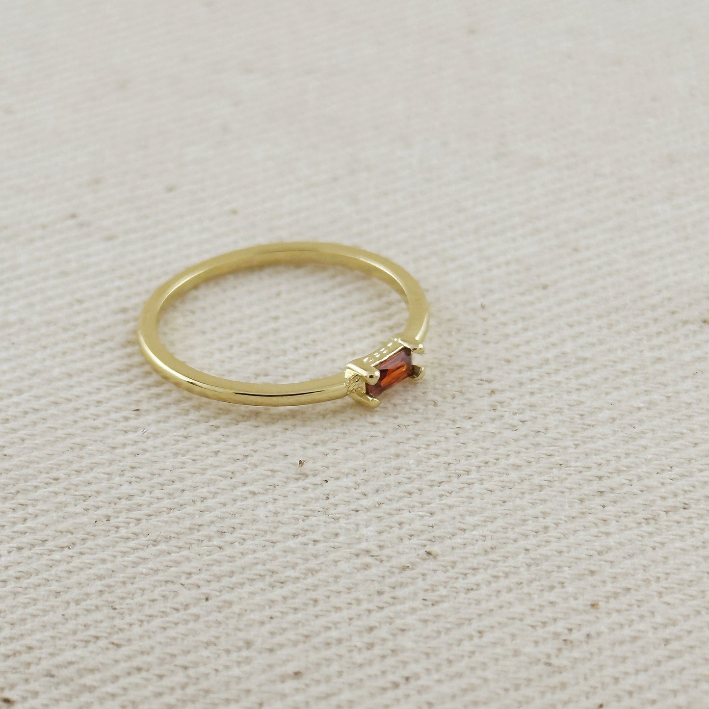 Birthstone Ring - Personalized CZ Stone Ring for Women | All 12 Months Available