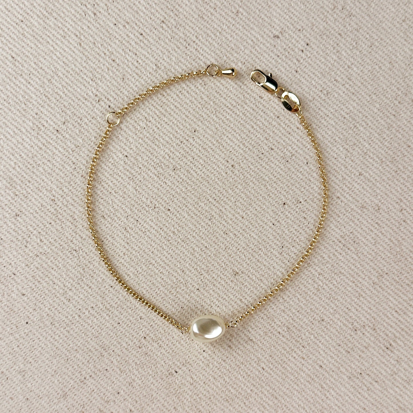 Baroque Pearl Bracelet - Elegant Solitaire Pearl Jewelry for Women