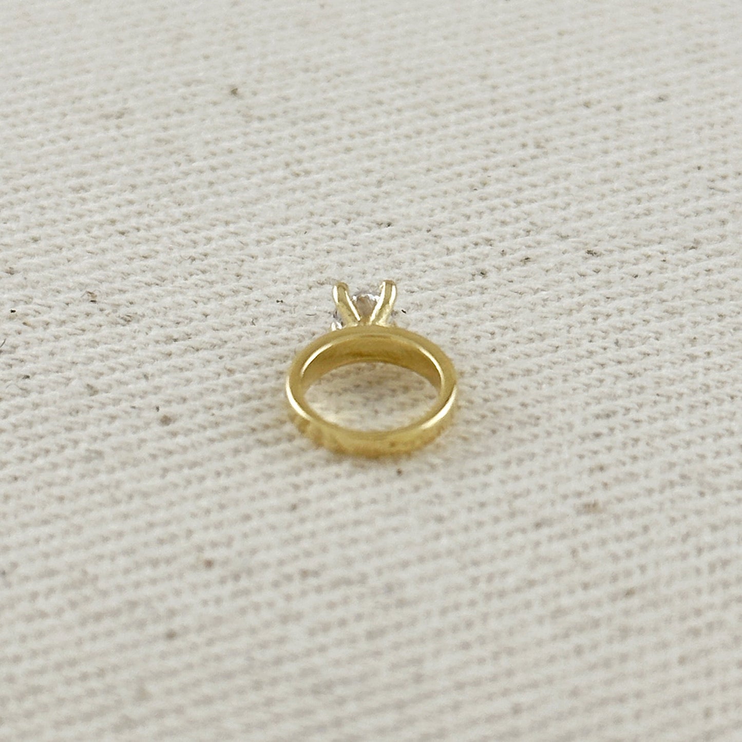 18k Gold Filled Mini Diamond Ring Pendant