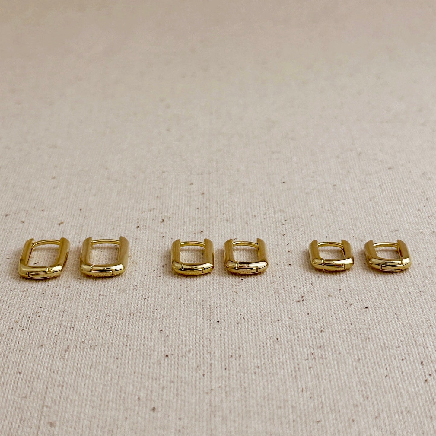 Oblong Hoop Earrings - Modern Minimalist Earrings for Women