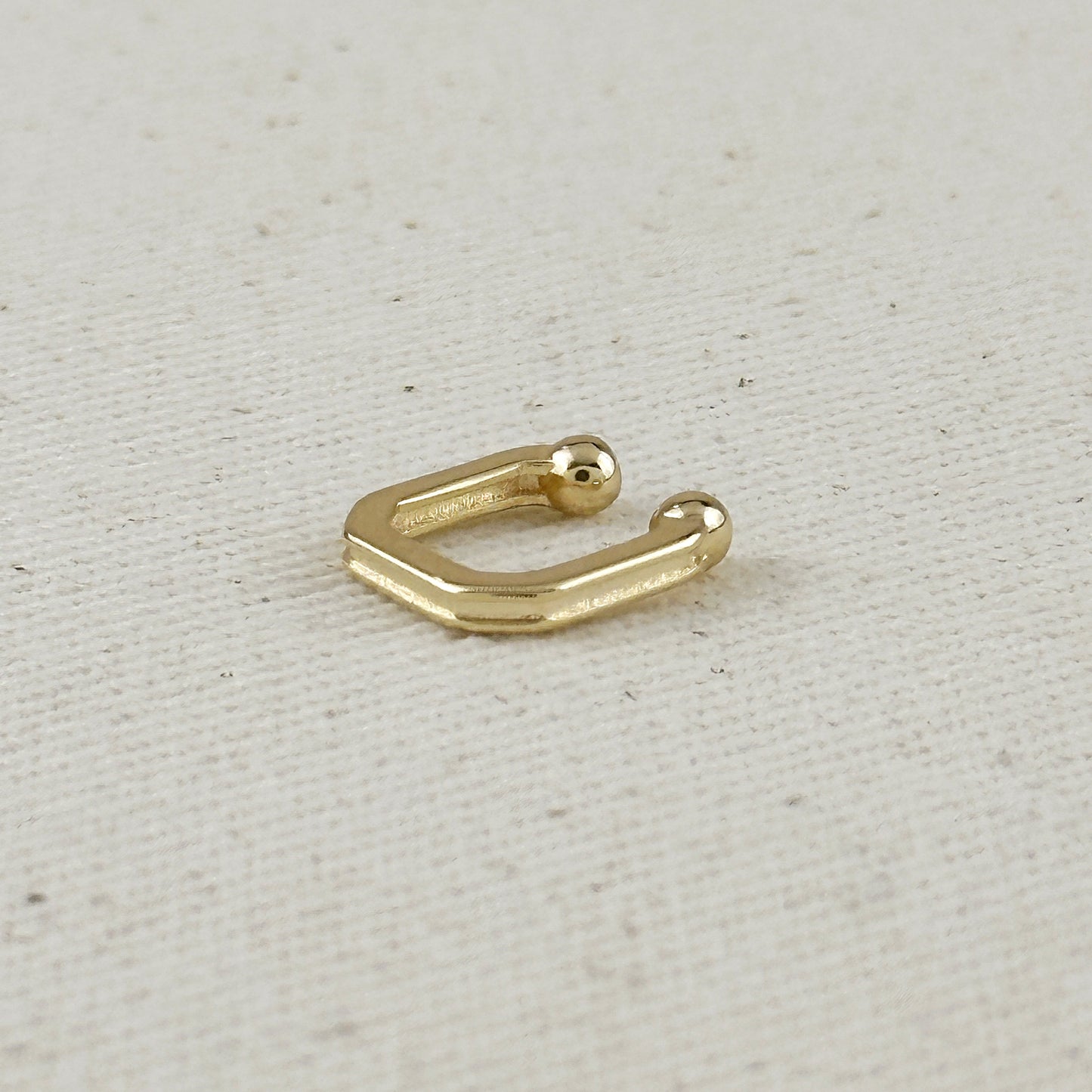 18k Gold Filled Square Shaped Ear Cuff