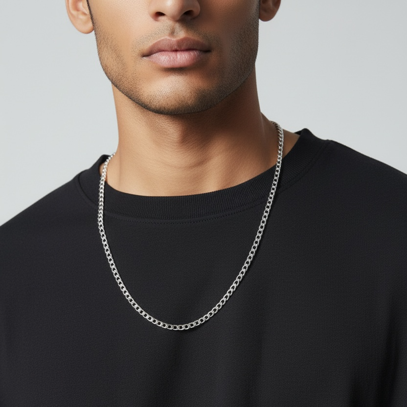 ⛓️ Sterling Silver 4.0mm Curb Chain — The Chain That Has Always Been Right